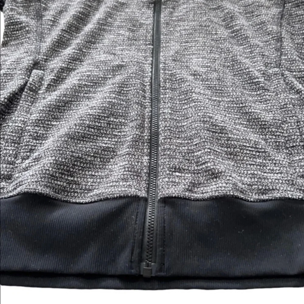 Lululemon Black & Gray Be‎ Present Athletic Zip Jacket